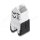 Delock Keystone Modul RJ45 Buchse zu LSA Cat.6A 45° gewinkelte Buchse ungeschirmt 180° Kabelführung werkzeugfrei schwarz / weiß