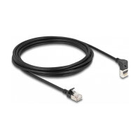 Delock RJ45 Netzwerkkabel Cat.6A S/FTP Slim 90° oben...