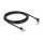 Delock RJ45 Netzwerkkabel Cat.6A S/FTP Slim 90° oben gewinkelt / gerade 3 m schwarz