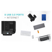 D I-Tec USB 3.0 / USB-C 5K Universal Dual Docking Station