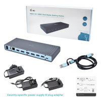 D I-Tec USB 3.0 / USB-C 5K Universal Dual Docking Station