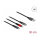 Delock USB Ladekabel 3 in 1 Typ-A zu Lightning™ / Micro USB / USB Type-C™ 30 cm 3-farbig