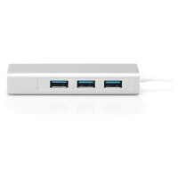 DIGITUS USB Adapter USB3.0/C -> GB Ethernet+3-Port-Hub...
