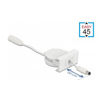 Delock Easy 45 Modul Power Ausrollkabel DC 5,5 x 2,1 mm...