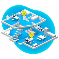 INTD AVM FRITZ! Powerline 1260E WLAN Set 1200Mbit/s Eingebauter Ethernet-Anschluss WLAN Weiß