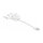Delock Easy 45 Modul USB 2.0 3 in 1 Aufrollkabel USB Typ-A zu USB-C™, Micro USB und Lightning weiß