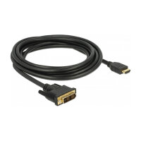 Delock HDMI zu DVI 18+1 Kabel bidirektional 3 m