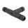 Delock Kabelverbinder T-Form für Außenbereich 3 Pin, IP68 wasserdicht, schraubbar, Kabeldurchmesser 4,5 - 7,5 mm schwarz