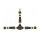 Delock Kabelverbinder T-Form für Außenbereich 3 Pin, IP68 wasserdicht, schraubbar, Kabeldurchmesser 4,5 - 7,5 mm schwarz