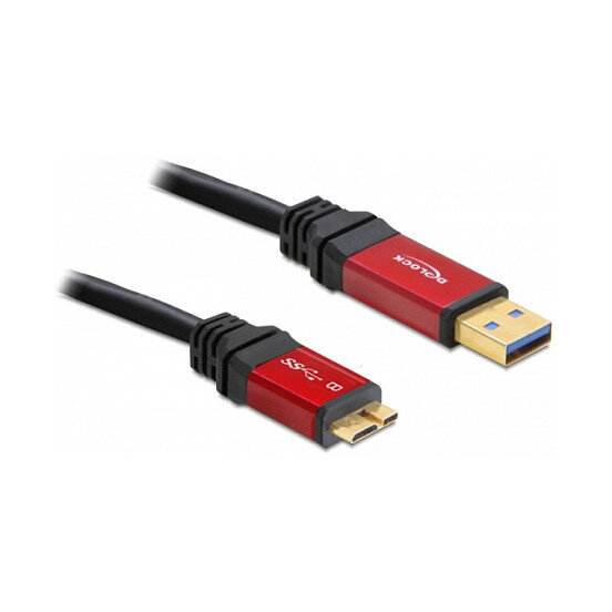 Delock USB 5 Gbps Kabel Typ-A Stecker zu USB 5 Gbps Typ Micro-B Stecker 5 m Premium
