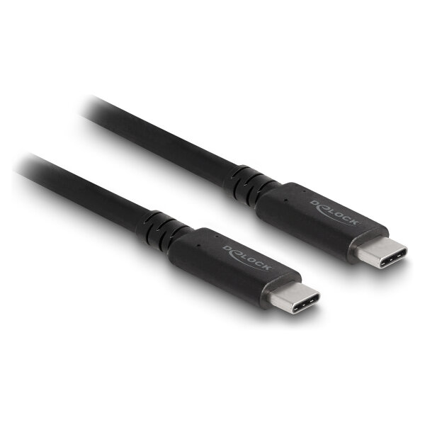 Delock USB4™ 40 Gbps Kabel koaxial 1,2 m USB PD 3.1 Extended Power Range 240 W