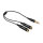 Delock Kabel Audio Splitter Klinkenstecker 3,5 mm 3 Pin > 2 x Klinkenbuchse 3,5 mm 3 Pin 25 cm