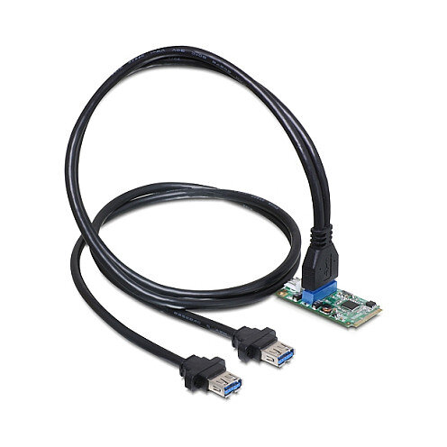Delock Mini PCIe I/O PCIe full size 1 x 19 Pin USB 3.0 Pin Header