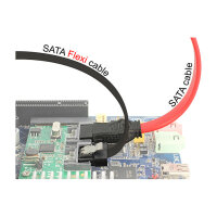 Delock SATA 6 Gb/s Kabel 20 cm schwarz FLEXI