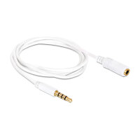 Delock Verlängerungskabel Audio Klinke 3,5 mm Stecker / Buchse 4 Pin 0,5 m