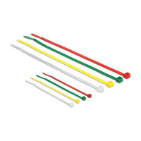Delock Kabelbinder farbig L 100 x B 2,5 mm + L 200 x B...
