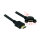 Delock Kabel HDMI-A Stecker > HDMI-A Buchse zum Einbau 110° gewinkelt 4K 30 Hz 1 m