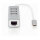 DIGITUS USB Adapter USB2.0/C -> RJ45 Ethernet+3-Port-Hub wei