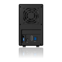RAID System. 2x SATA 3.5" zu 1x USB 3.0 + 1x eSATA. RAID 0/1/JBOD/SINGLE ICY BOX