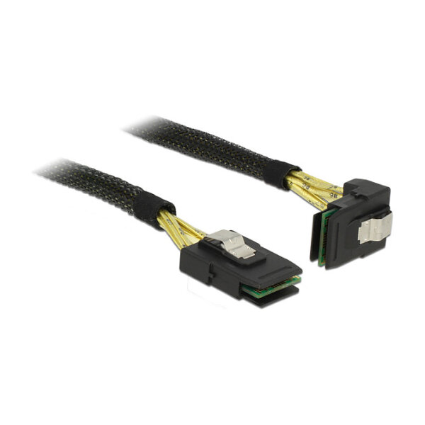 Delock Kabel Mini SAS SFF-8087 > Mini SAS SFF-8087 gewinkelt 0,5 m