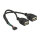 Delock Kabel USB 2.0 Pfostenbuchse 2,00 mm 10 Pin > 2 x USB 2.0 Typ-A Buchse 20 cm