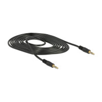Delock Klinkenkabel 3,5 mm 3 Pin Stecker > Stecker 2 m schwarz