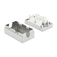 Delock Verbindungsdose für Netzwerkkabel Cat.6A LSA STP