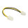 Delock Verlängerungskabel P4 4 Pin Stecker > P4 4 Pin Buchse 30 cm