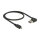 Delock Kabel EASY-USB 2.0 Typ-A Stecker gewinkelt links / rechts > EASY-USB 2.0 Typ Micro-B Stecker schwarz 0,5 m