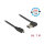 Delock Kabel EASY-USB 2.0 Typ-A Stecker gewinkelt links / rechts > EASY-USB 2.0 Typ Micro-B Stecker schwarz 1 m