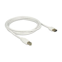 Delock Kabel EASY-USB 2.0 Typ-A Stecker > USB 2.0 Typ-B Stecker 2 m weiß