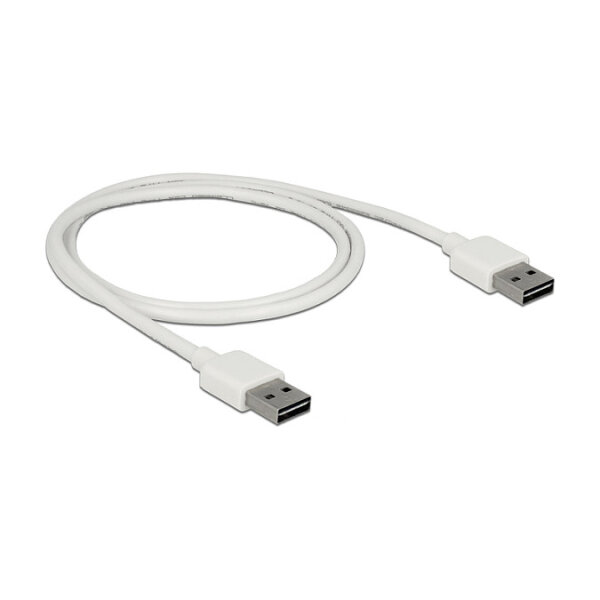 Delock Kabel EASY-USB 2.0 Typ-A Stecker > EASY-USB 2.0 Typ-A Stecker 1 m weiß