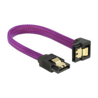 Delock SATA 6 Gb/s Kabel gerade auf unten gewinkelt 10 cm...