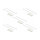 Delock Befestigungssockel 25 x 25 mm mit Kabelbinder L 150 x B 3,6 mm weiß