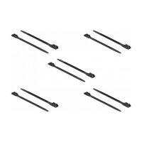 Delock Kabelbinder mit Doppelkopf L 1000 x B 9 mm schwarz 10 Stück