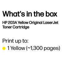 HP 203A Original Yellow LaserJet Toner Cartridge