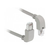 Delock Netzwerkkabel RJ45 Cat.6A S/FTP oben / unten gewinkelt 2 m