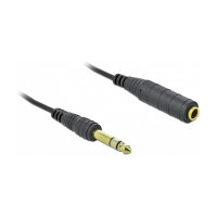 Delock Spiralkabel Verlängerung 6,35 mm 3 Pin...
