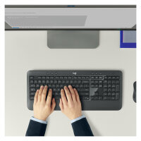 Logitech MK540 RF Wireless Azerty Belgisch Schwarz - Weiß