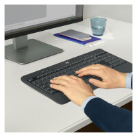 Logitech MK540 RF Wireless Azerty Belgisch Schwarz - Weiß