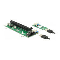 Delock Riser Karte M.2 Key B+M > PCI Express x16 mit...