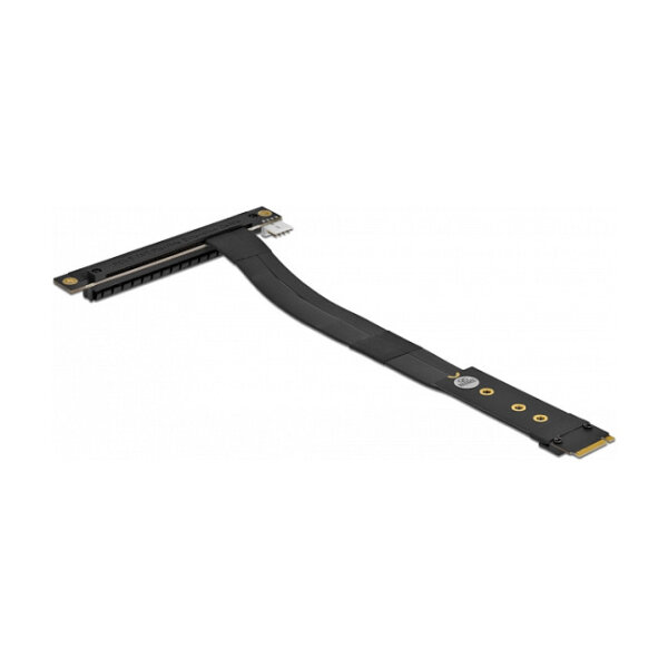 Delock M.2 Key M zu PCIe x16 NVMe Adapter gewinkelt mit 20 cm Kabel