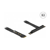 Delock M.2 Key M zu PCIe x16 NVMe Adapter gewinkelt mit 20 cm Kabel