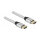 Delock Ultra High Speed HDMI Kabel 48 Gbps 8K 60 Hz silber 0,5 m zertifiziert