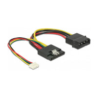 Delock Stromkabel SATA 15 Pin Buchse > Molex 4 Pin...