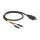Delock USB Stromkabel Micro-B auf 2 x Pfostenstecker einzeln Strom 30 cm