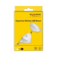 Delock Ergonomische USB Maus vertikal - kabellos