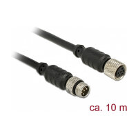 Delock M8 Sensor- / Aktorverlängerungskabel 6 Pin...