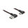 Delock EASY-USB 2.0 Kabel Typ-A Stecker zu USB Type-C™ Stecker gewinkelt links / rechts 2 m schwarz