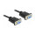 Delock RS-232 Kabel Seriell D-Sub9 Buchse zu Buchse Nullmodem mit schmalem Steckergehäuse 2 m